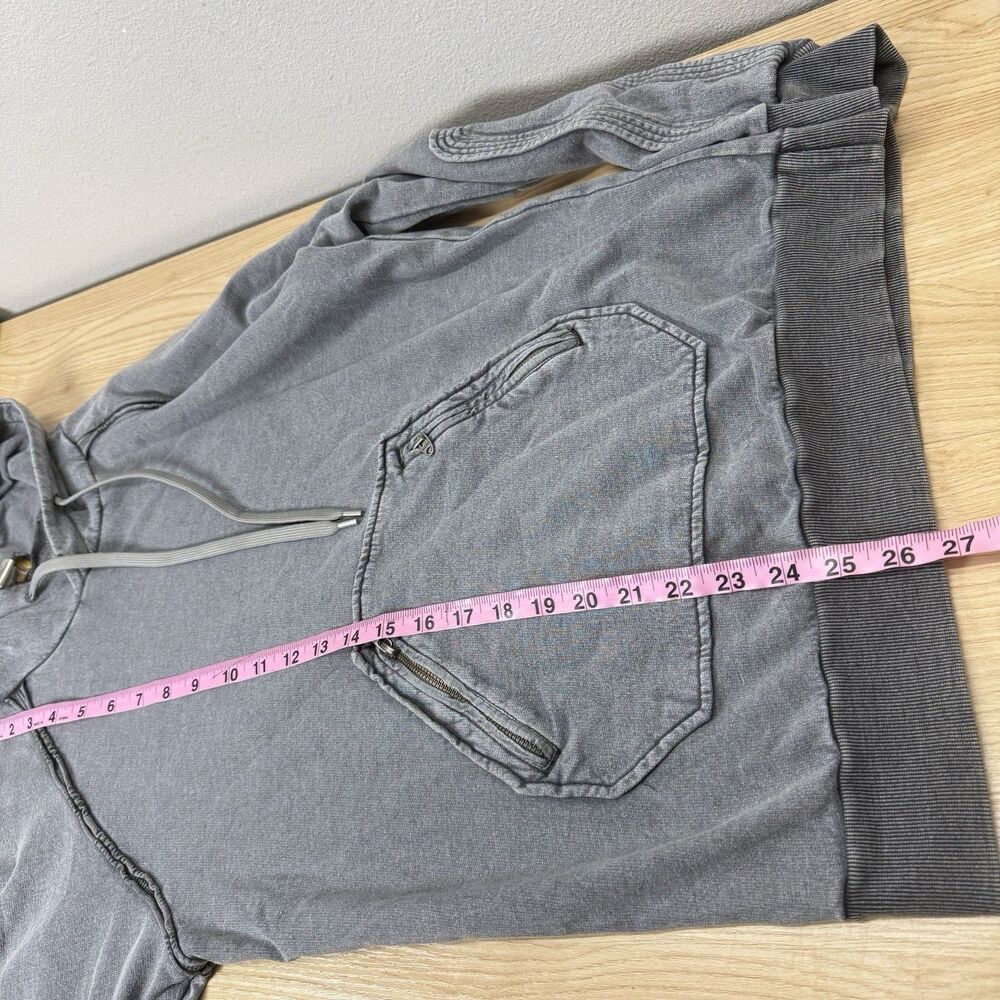 VTG Y2k Diesel Hoodie Men Small Gray Avant garde  Grunge Military Style Skater - Picture 8 of 9